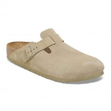 Birkenstock Boston BS Faded Khaki Ladies Shoe