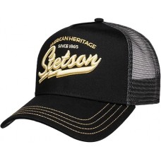 Stetson Since 1865 Black Trucker Cap