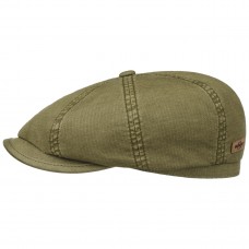 Stetson Ripstop Flat Cap Olive