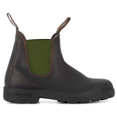 Blundstone 519 Stout Brown Olive Elastic Chelsea Boots