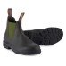 Blundstone 519 Stout Brown Olive Elastic Chelsea Boots