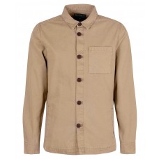 Barbour Men’s Washed Cotton Overshirt Stone