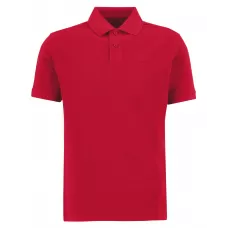 Barbour Washed Tartan Tailored Pique Polo Red