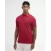 Barbour Washed Tartan Tailored Pique Polo Red