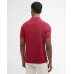 Barbour Washed Tartan Tailored Pique Polo Red