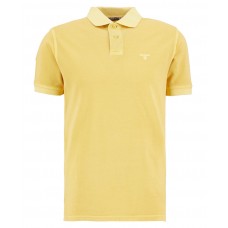 Barbour Washed Tartan Tailored Pique Polo Yellow
