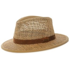 Stetson Traveller Seagrass Fedora Style Mens Hat