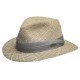 Stetson Traveller Seagrass Fedora Style Mens Hat Ribbon Trim