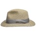 Stetson Traveller Seagrass Fedora Style Mens Hat Ribbon Trim