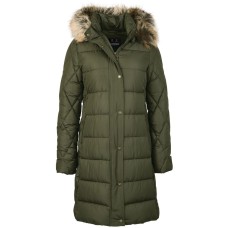 Barbour Coat Laides Daffodil Olive Green Quilted Jacket