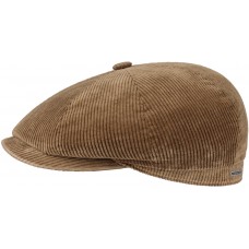 Stetson Hatteras Beige Corduroy Flat Cap Style Mens Hat