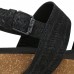 Timberland Malibu Waves Black Embossed Suede Leather Ladies Sandals