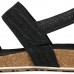 Timberland Malibu Waves Black Embossed Suede Leather Ladies Sandals