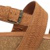 Timberland Malibu Waves Rust Embossed Suede Leather Ladies Sandals