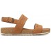 Timberland Malibu Waves Rust Embossed Suede Leather Ladies Sandals