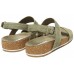Timberland Malibu Waves 2 Band Olive Embossed Suede Leather Ladies Sandals