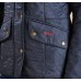 Barbour Jacket Cavalry Polarquilt Ladies Navy