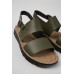 Camper Oruga Ladies Green Leather Sandals