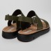 Camper Oruga Ladies Green Leather Sandals