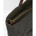 Barbour Olive Quilted Tote Bag