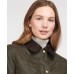 Barbour Jacket Belsay Waxed Olive Ladies Coat