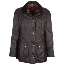 Barbour Jacket Beadnell Ladies Rustic Dark Olive Waxed Coat
