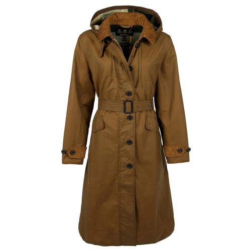 Barbour Jacket Alice Waxed Beige Sand Trenchcoat