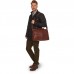 Barbour Bag Leather Briefcase Dark Brown