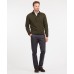 Barbour Jumper Patch Half Zip Seaweed Mens Top