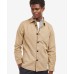 Barbour Washed Cotton Mens Washed Stone Beige Overshirt