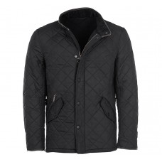 Barbour Jacket Quilted Powell Black Mens