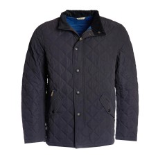 Barbour Shoveler Navy Mens Quilted Jacket