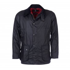 Barbour Jacket Waxed Ashby Navy Mens