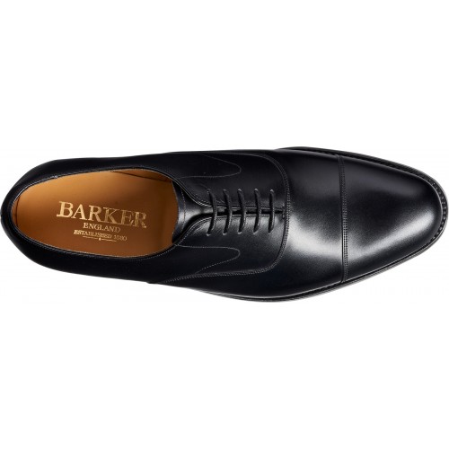 Barker Malvern Oxford Toe Cap Black 