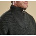 Barbour Jumper New Tyne Grey Derby Tweed Half Zip