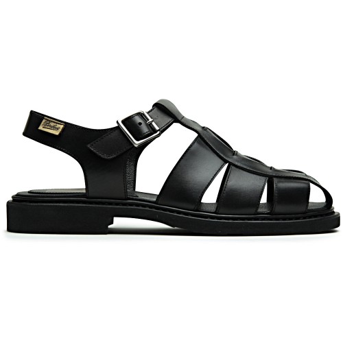 Paraboot Iberis Black Leather Ladies' Sandals