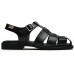 Paraboot Iberis Black (Lis Noir) Leather Ladies' Sandals 