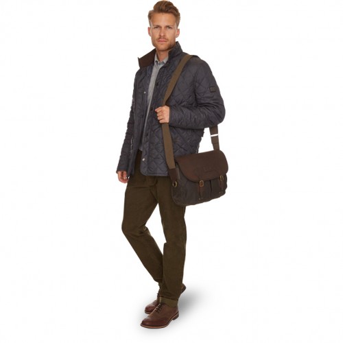 barbour waxed canvas tarras bag