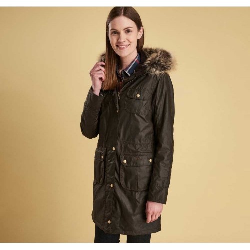 barbour womens jacket fur hood