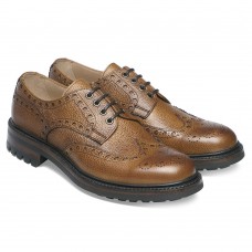 Cheaney Avon Wingtip Country Brogue Style Almond Calf Mens Shoes