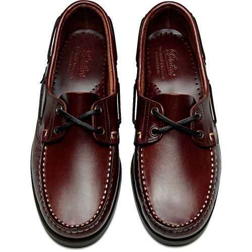 Paraboot Barth Lisse America Mens Leather Boat Shoes