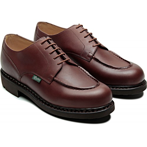 Paraboot Chambord/Tex Lis Marron Mens Leather Lace Up Shoes