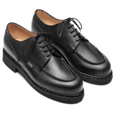 Paraboot Chambord Black Mens Leather Lace Up Shoes