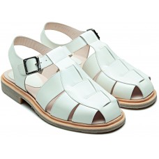 Paraboot Iberis White Gloss (Gloss Blanc) Leather Ladies' Sandals 