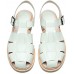 Paraboot Iberis White Gloss (Gloss Blanc) Leather Ladies' Sandals 