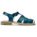 Paraboot Iberis Teal (Lis Bleu Vert) Leather Ladies' Sandals 