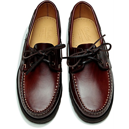 Paraboot Malo Lisse America Mens Leather Boat Shoes