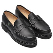 Paraboot Orsay Noir Moccasin Style Noir Black Ladies Shoes