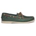 Sebago Portland Martellato Green Hunter Leather Mens Boat Deck Shoes