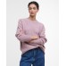 Barbour Lavensdale Ladies Pink Blush Crew Neck Jumper